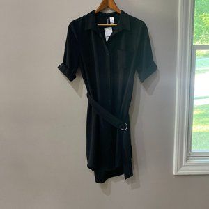 H&M Divided Belted Button Up Shirt Dress